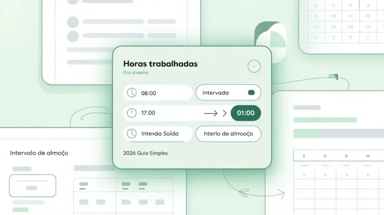 Calculadora de Horas Trabalhadas com Intervalo