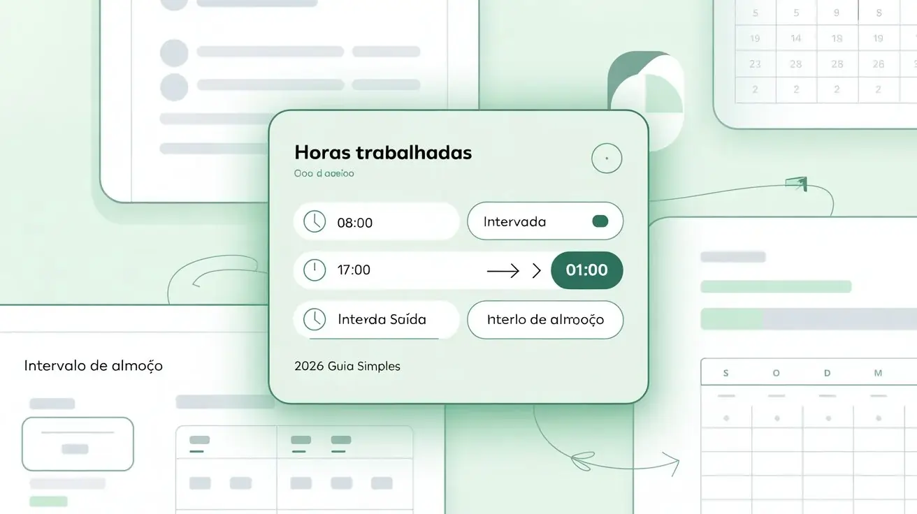 Calculadora de Horas Trabalhadas com Intervalo